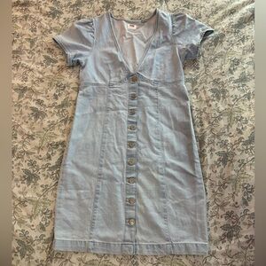 NWOT Levi's Light Blue Denim Midi Dress